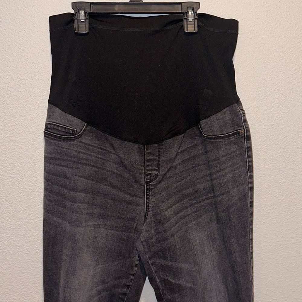 Liz Lange‎ Maternity Jeggings Sz 12 Full Belly Panel - Picture 2 of 7